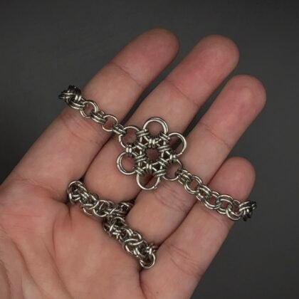 bracelet petite fleure argenté