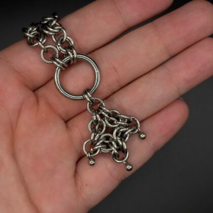 collier pendentif biz biz argenté