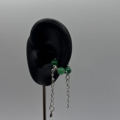earcuff acier et vert