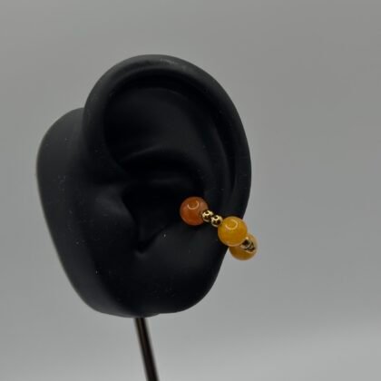 earcuff orange et doré