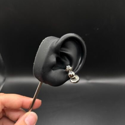 gros earcuff argenté